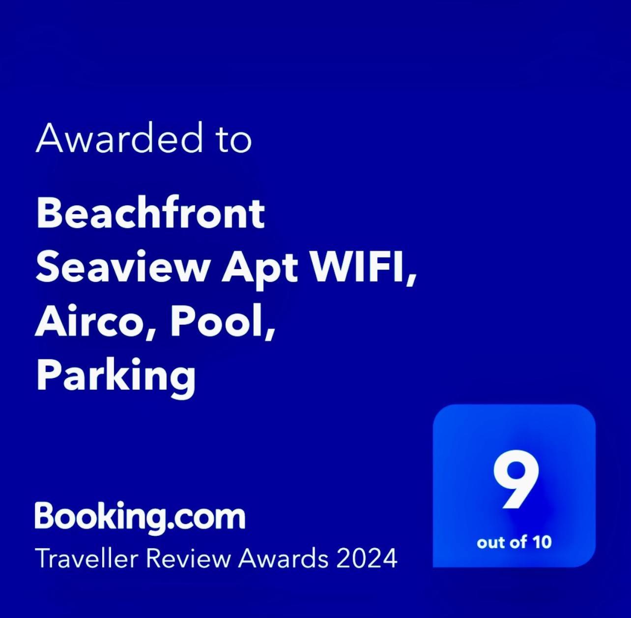 Beachfront Seaview Litoralmar Apt, Fast Wifi, Airco, Pool, Private Parking Портиман Экстерьер фото